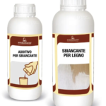 Blanqueador de maderas 1lt Producto bicomponente. Se utiliza para uniformizar el color de la madera cuando la especie presenta diferencias de color o porque se desea aclarar el tono general con fines estéticos.